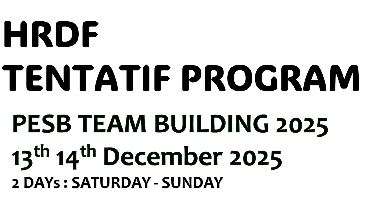 HRDF TENTATIF PROGRAM